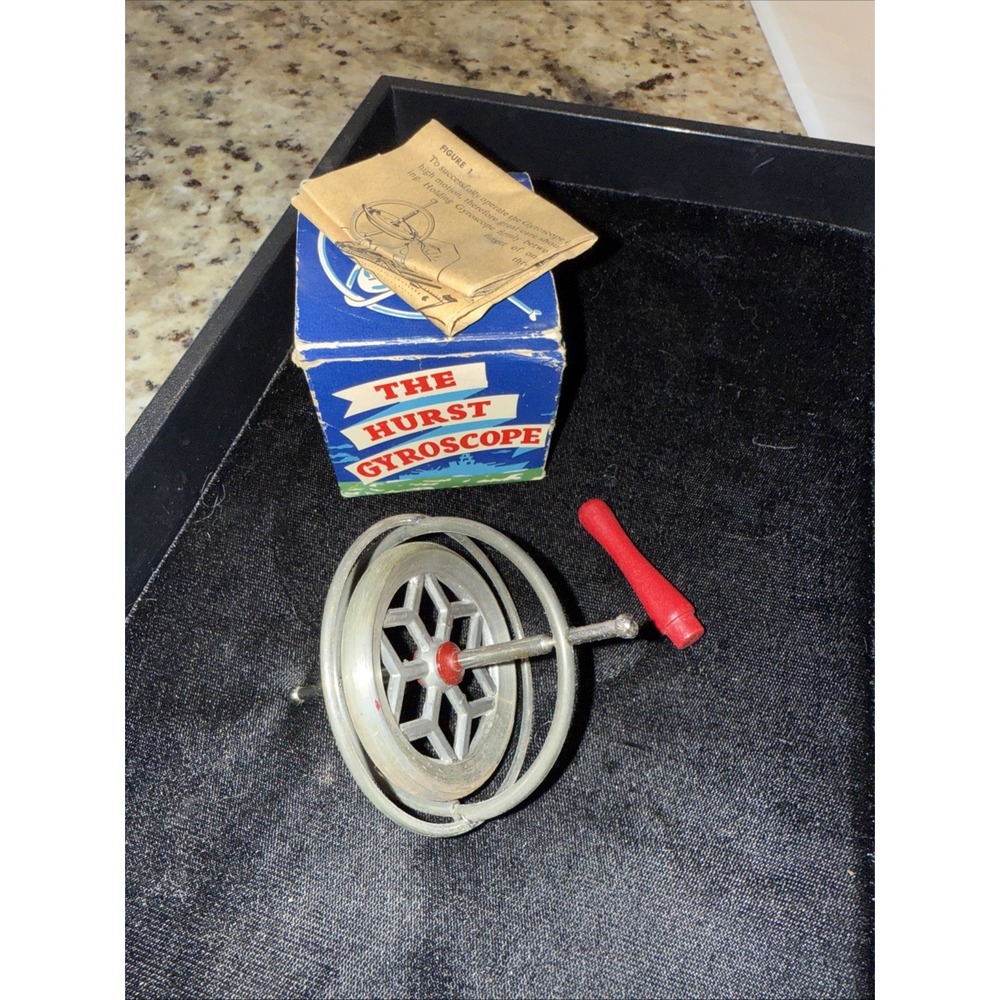 Vintage Hurst Toy Gyroscope,‎ Chandler Manufacturing 1950s - Original Box 4575